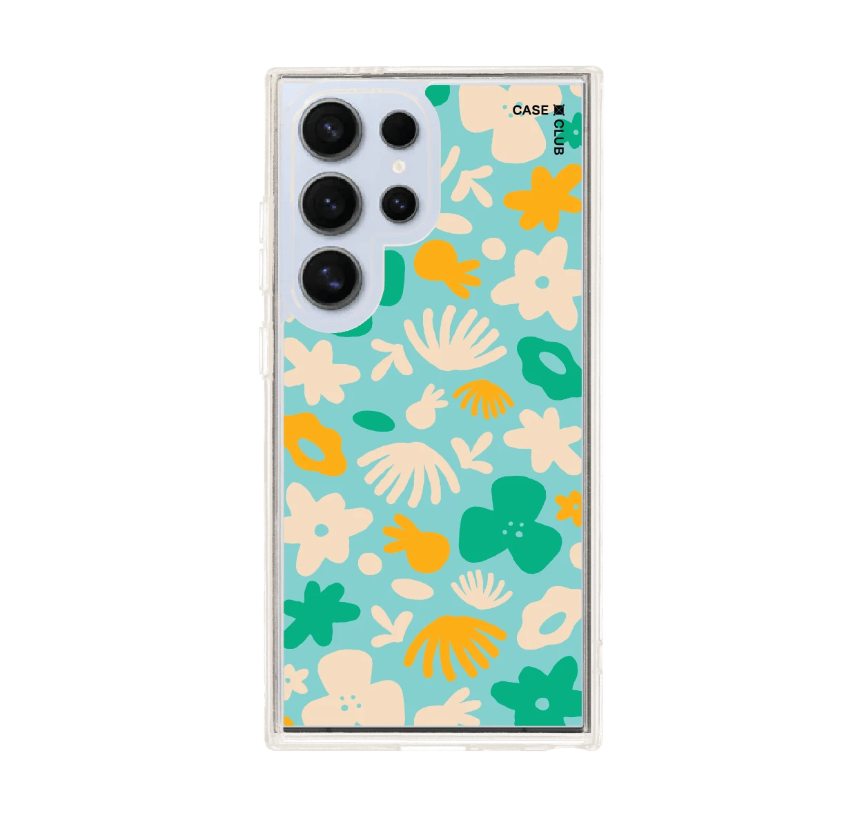 light blue flower pattern